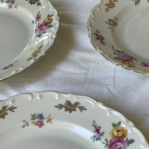 Kahla porcelain plates used, pack of 5, vintage