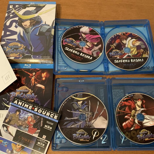 Samurai Kings Sengoku Basara Blu-Ray+DVD Combo Pack sealed, complete series