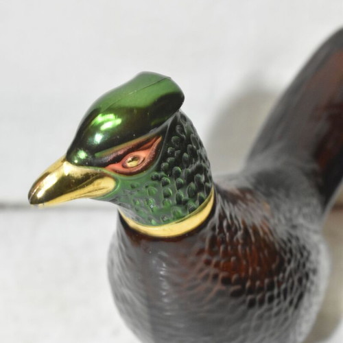 Avon Pheasant After Shave Glass Bottle used, vintage decorative