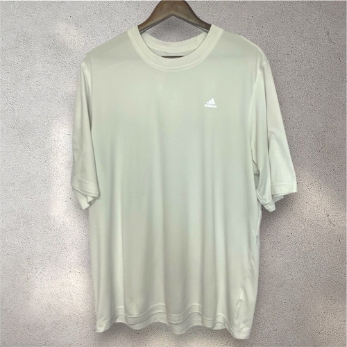 Adidas Climalite sports shirt used, white, size L