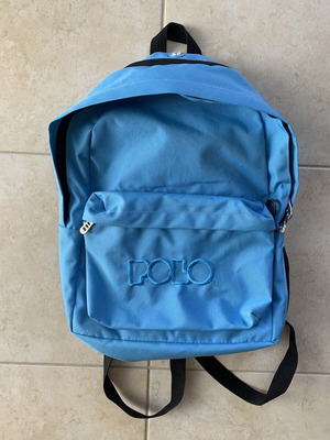Σχολικό σακίδιο Polo, γαλάζιο με πολλές θήκες
