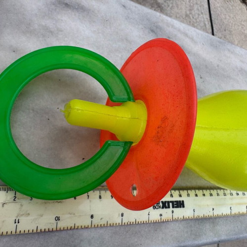 Panigiriotiki Karamouza pacifier-shaped like new, 1970s