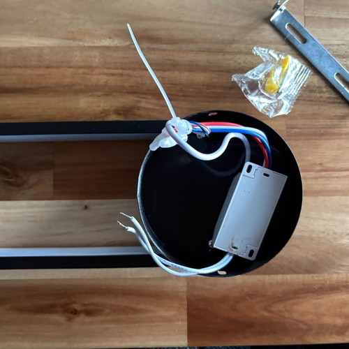 Wall light with built-in LED, warm white light, black, like new