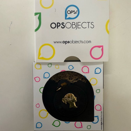 Ops Object κολιέ σαν καινούργιο με χρυσό τόνο αλυσίδα και γυναικείο κρεμαστό