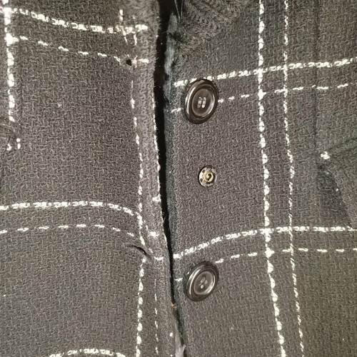 Coat used size M, black and white