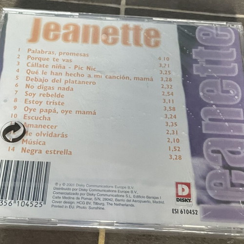 Jeanette Soy Rebelde Grandes Exitos CD new