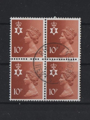 Γραμματόσημα Μεγάλη Βρετανία 1976 Queen Elizabeth II 10P καφέ πορτοκαλί CTO καινούργια