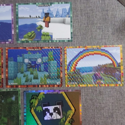 Lot of 13 Panini Minecraft Create, Explore, Survive 2023 cards new