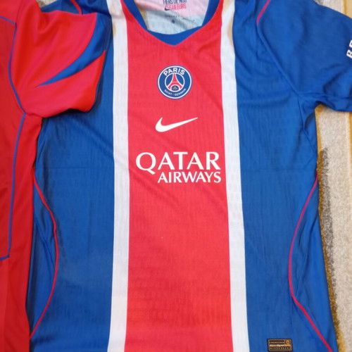 Paris and Milan football jerseys new, slim fit, size Large