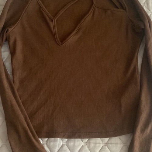Lycra t-shirt brown medium size like new Pink Woman