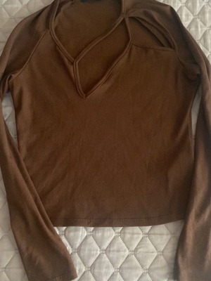 Μπλουζάκι Lycra καφέ medium size σαν καινούργιο Pink Woman