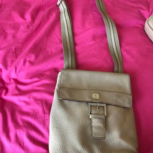 KEM crossbody bag used, beige with adjustable strap