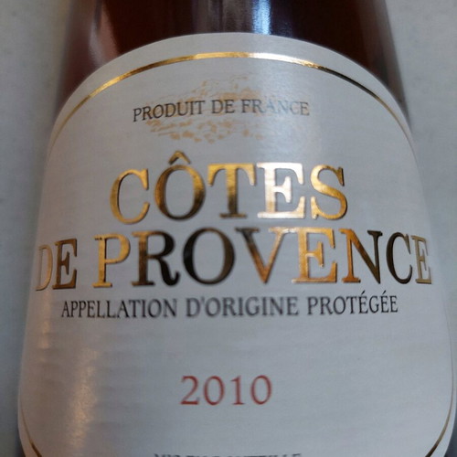 Cotes de Provence 2010 wine new