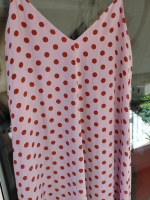 Zara polka dot airy dress used, size XS, unique salmon lilac color