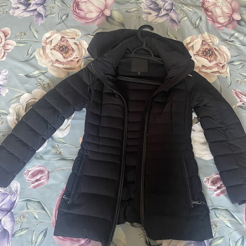 Massimo Dutti down jacket, black, size XS