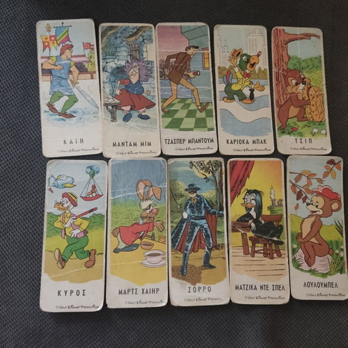 Melo Disney collectible stickers used, pack of 10