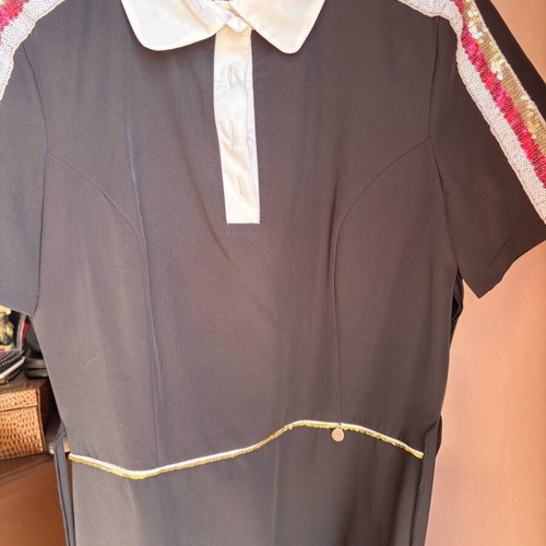 Rinascimento dress black medium like new with shoulder details