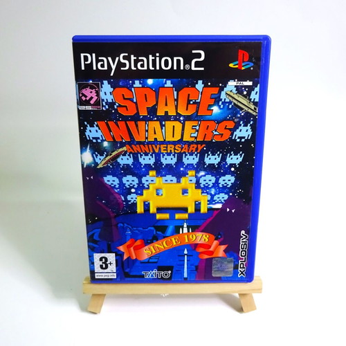 Space Invaders Anniversary Sony PlayStation 2 PS2 used, complete and functional