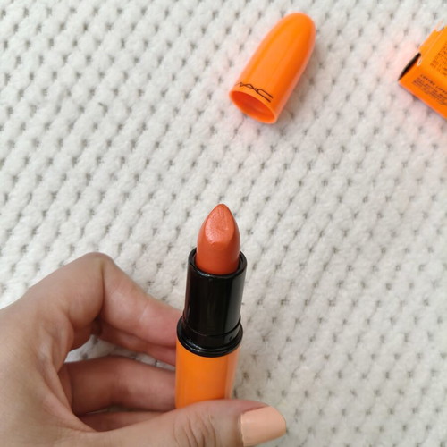 Mac Lustre Lipstick Electro vintage orange used