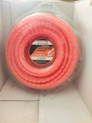 Visco Parts 4525 twist square trimmer line 6 pieces 25m length 4.5mm thickness new