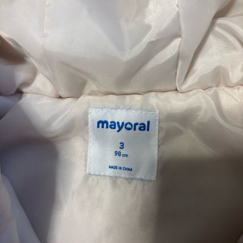 Mayoral fur coat and Alouette blouse like new, white