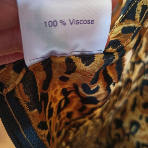 Animal Print Dress made of 100% Viscose, new, size M