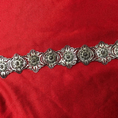 Silver filigree bracelet used, 19th century