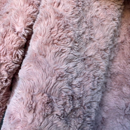 Children's jacket used with fur pink, for ages 7 to 13
