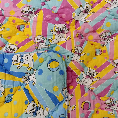Double quilt two-sided new, cotton fabric with baked wadding