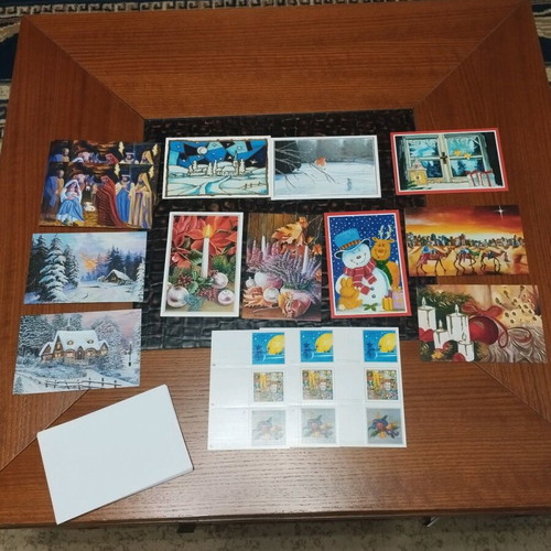 Christmas cards like new, set of 13 with envelopes