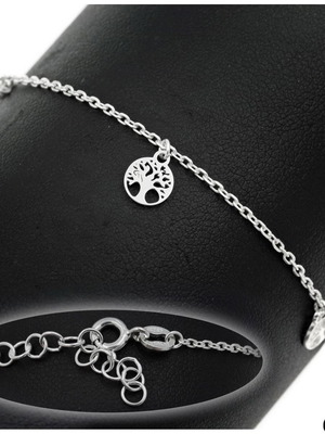 Silver children's bracelet Tree of Life new 925° with charms