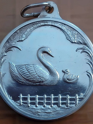 Silver pendant 999 Mother by Maria Polydouri, used, 6g