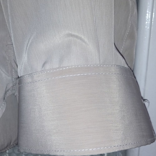 Men's Long Sleeve Shirt size L like new, beige viscose