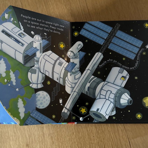 Usborne Peep Inside Space book new for children in English