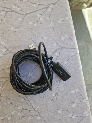 USB2 Extender Cable Like New, 5m Approximate Length