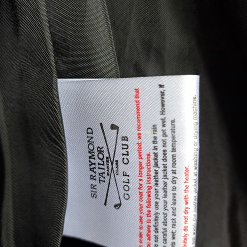 Sir Raymondtailor leather jacket Giorgio di Mare like new, black