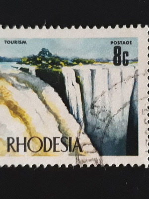 Σφραγίδα Zimbabwe Rhodesia 1970 8c Devil's Cataract Victoria Falls σαν καινούργιο