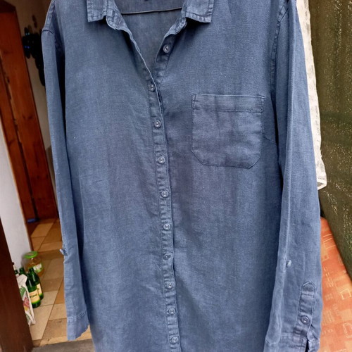 Seasalt linen tunic like new, size 42, navy blue