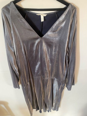 H&M Metallic Grey Dress Like New