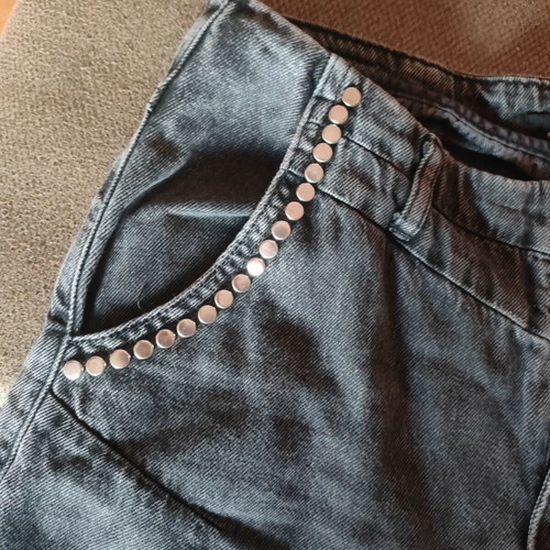 BSB jeans used, size medium, black with studs