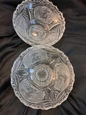 Crystal vintage fondue sets like new, set of 2, Hofbauer 1950-1970