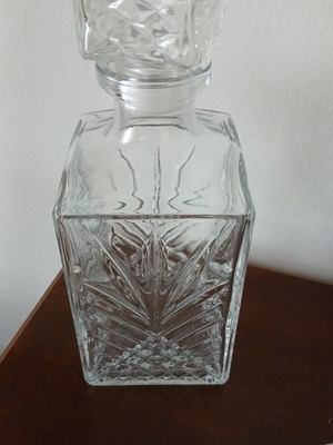 Crystal whiskey bottle new