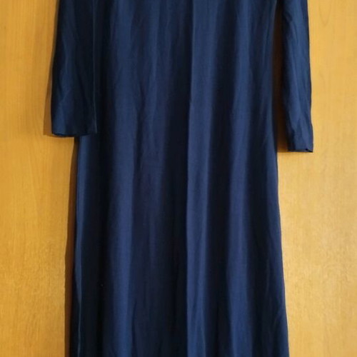 Zeta long-sleeve navy dress new, ankle length, XXL