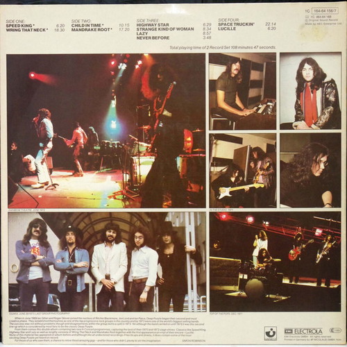 Deep Purple In Concert 2LP new, rock