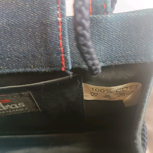 Mini Skondras bag blue denim with strass logo like new
