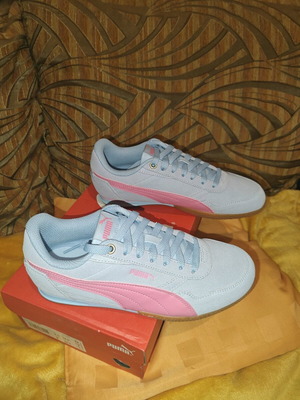 Puma Bella Donna SD women's sneakers new, blue with pink details