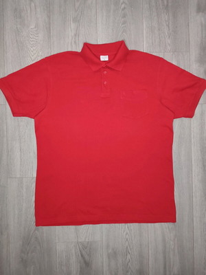 Polo shirt like new, red, size L, cotton
