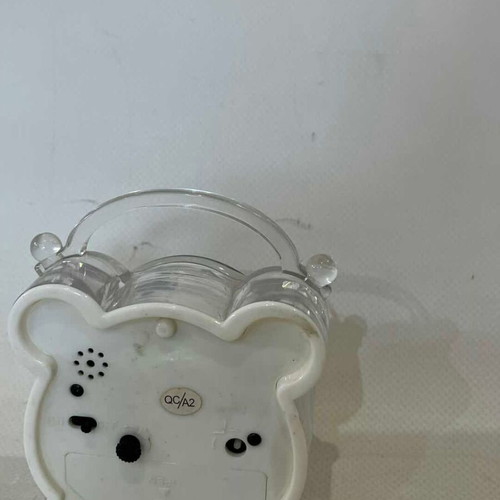 Quartz 10x4 table clock alarm used, analog