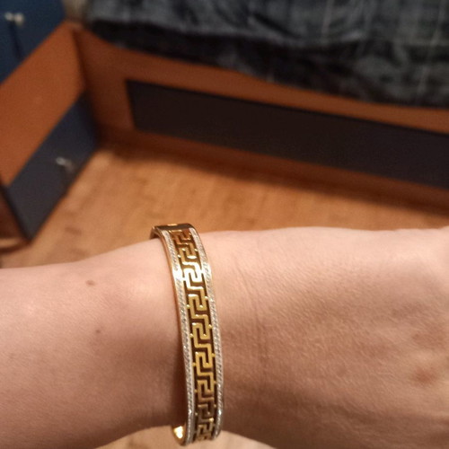 Versace bracelet handmade new, 18k gold plated