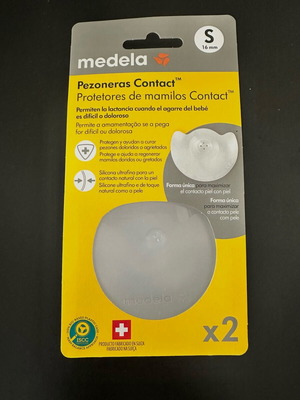Medela Pezoneras Contact nipple shields new size Small